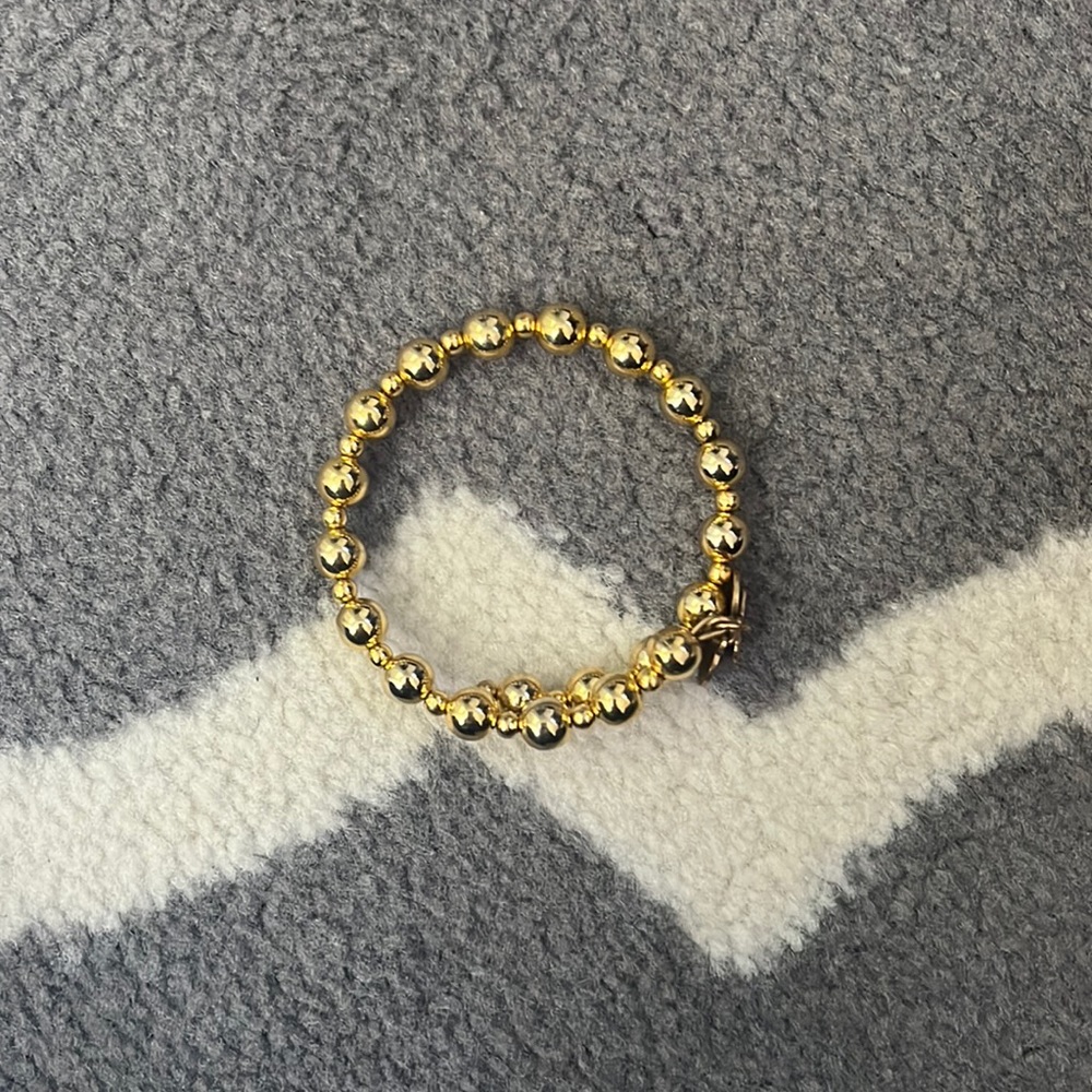 Alex and Ani wrap bracelet gold beading